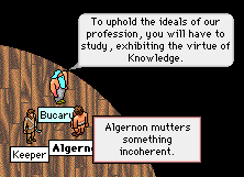 Algernon visits Bucarus.